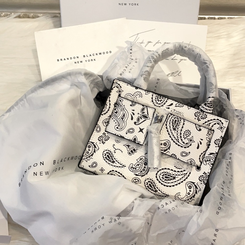 Brandon Blackwood Kuei Bag - White Bandana Print